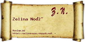 Zelina Noé névjegykártya